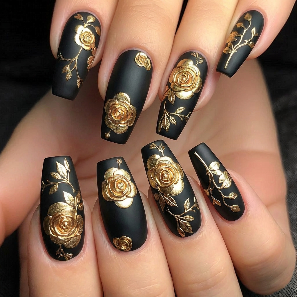 Press On Nail Set - 여성 소녀들을 위한 3D 가짜 손톱,