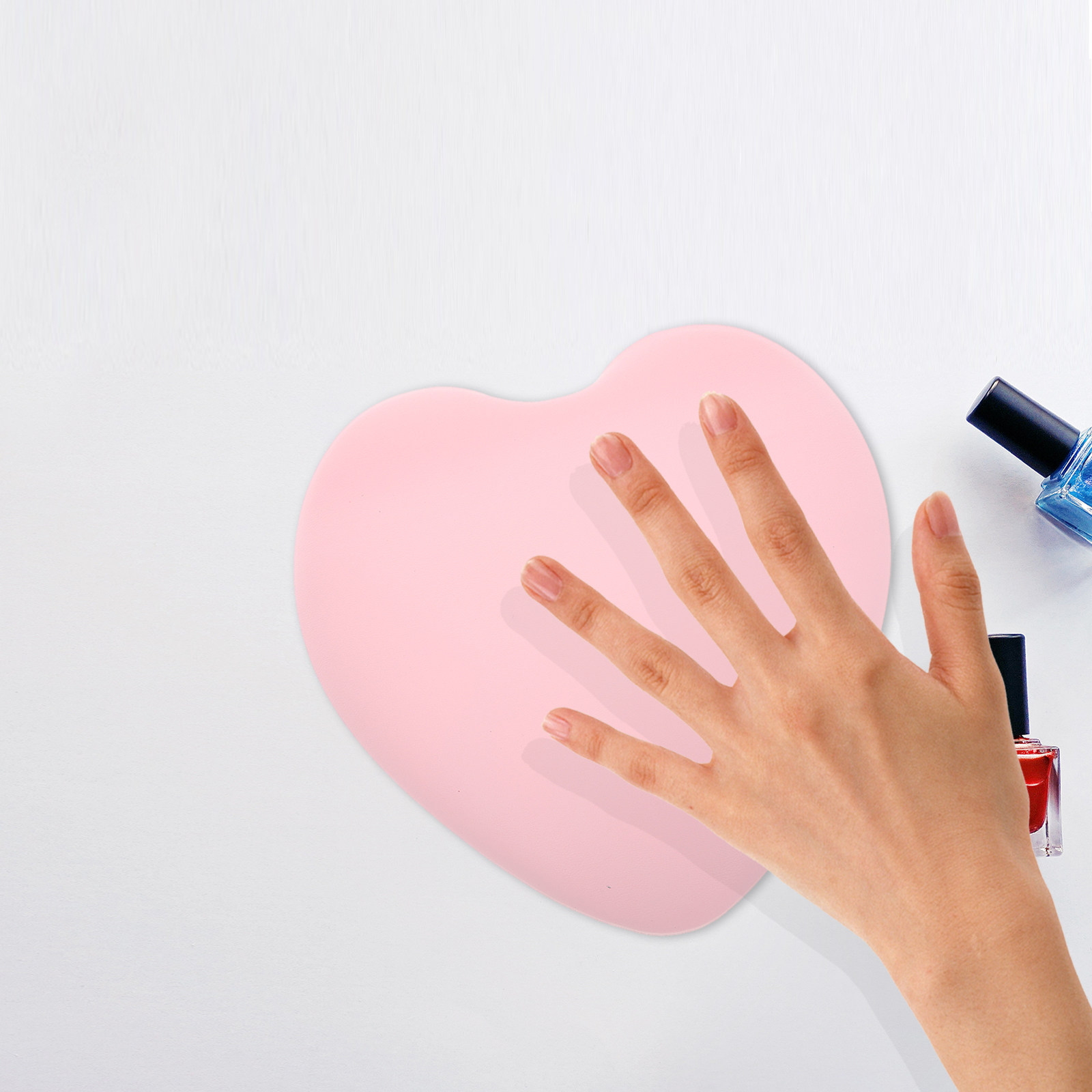 매니큐어 시 사용하는 손 받침대 쿠션, 핑크색 하트 디 - Nail Art Pink Soft 리뷰 및 가격
