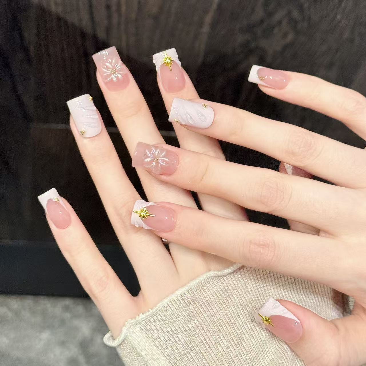 10개 수제 네일 스타리 핑크 파우더 소프트 핑크 부드 - Nail Art Pink Soft 리뷰 및 가격