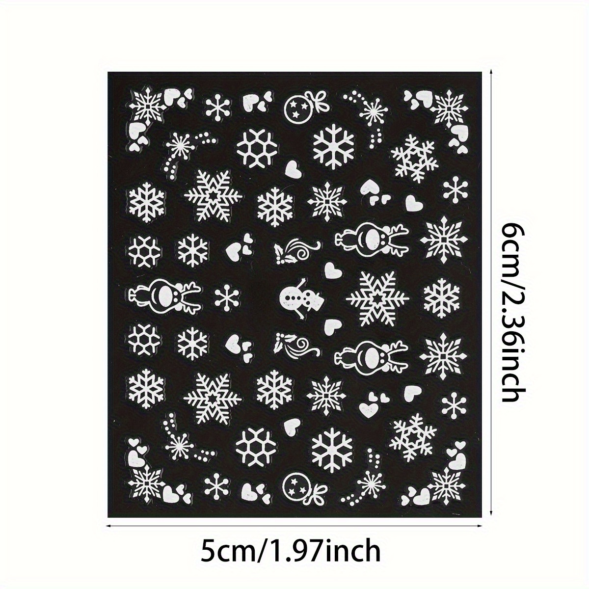 30장 크리스마스 네일 아트 스티커 - 반짝이는 수지가 - Nail Art Xmas 리뷰 및 가격