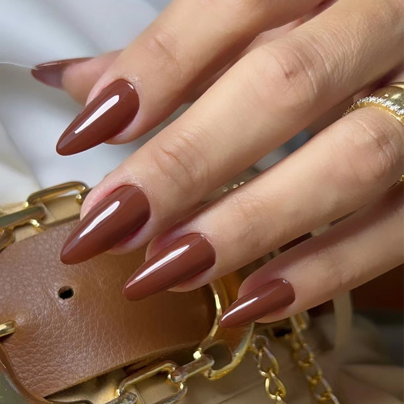 24개 솔리드 컬러 인조 손톱 세트 착용 가능한 레드  - Press On Nail Set 리뷰 및 가격