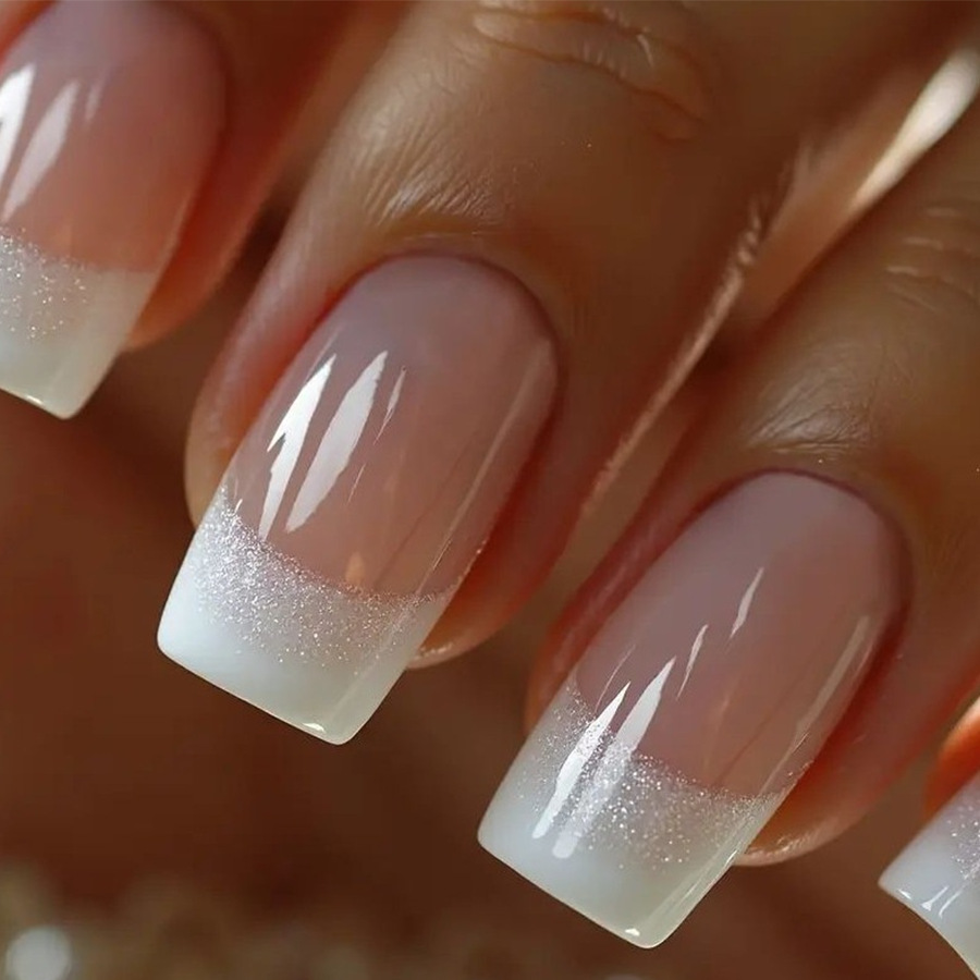 24개/세트 여성용 중간 사이즈 사각형 가짜 손톱, 누 - Press On Nail Set 리뷰 및 가격