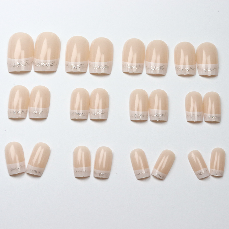 24개/세트 여성용 중간 사이즈 사각형 가짜 손톱, 누 - Press On Nail Set 리뷰 및 가격
