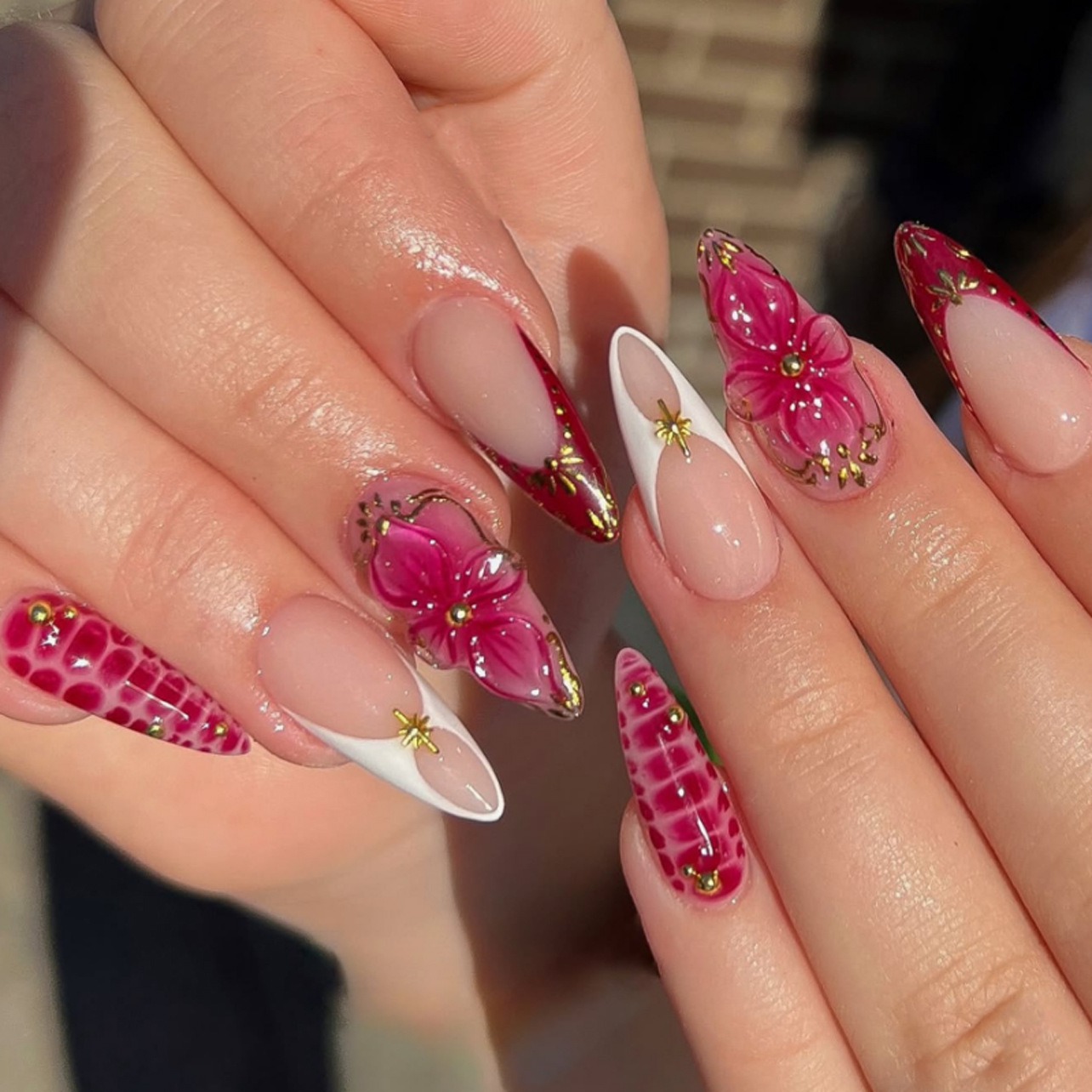 24개입 완성형 아몬드 프레스온 네일 아트 재사용 가능 - Press On Nail Set 리뷰 및 가격