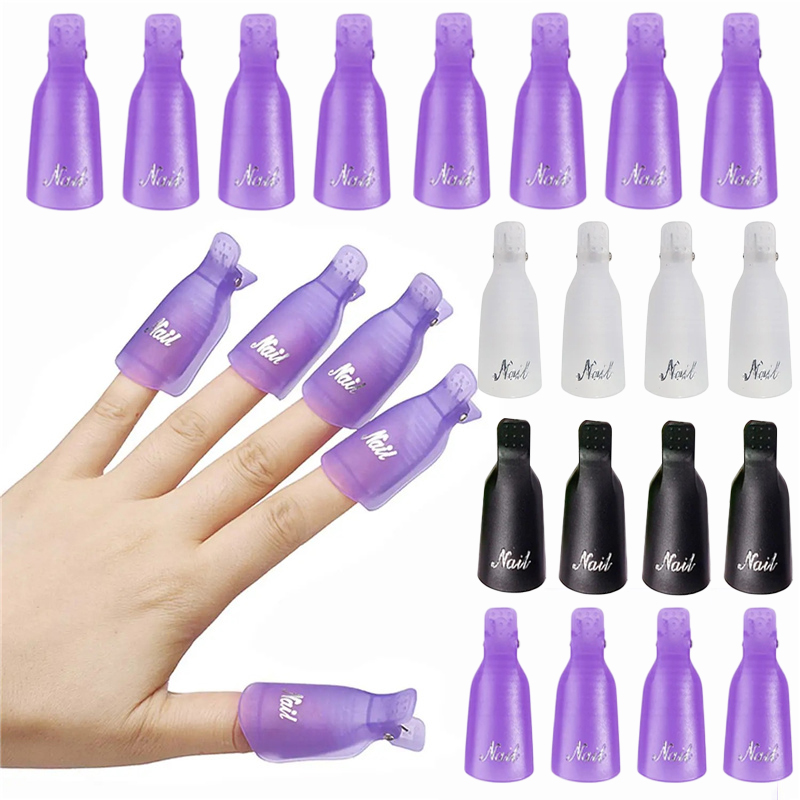 10개 플라스틱 아크릴 네일 아트 캡 클립 UV 젤 폴 - Nail Art Ideas 리뷰 및 가격