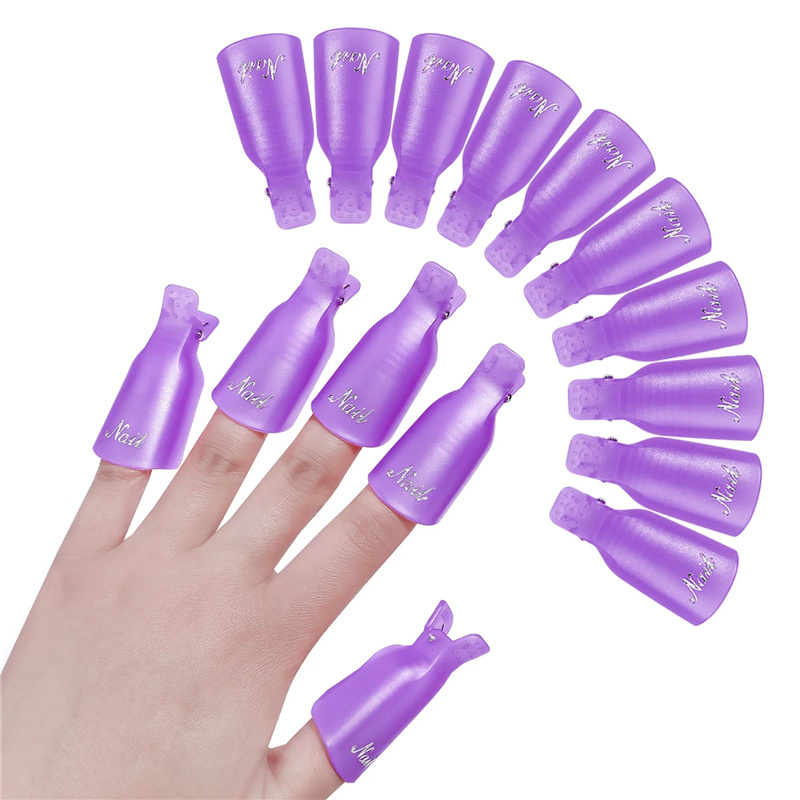 10개 플라스틱 아크릴 네일 아트 캡 클립 UV 젤 폴 - Nail Art Ideas 리뷰 및 가격