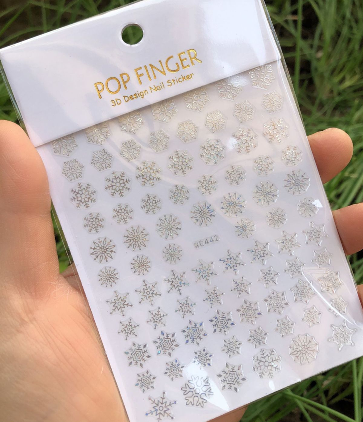 Holographics 실버 눈송이 3D 크리스마스 네 - Nail Art Xmas 리뷰 및 가격