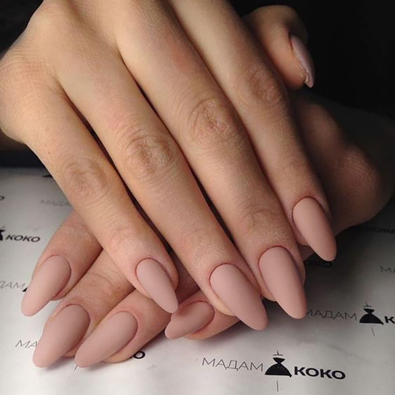 24Pcs 화이트 아몬드 틀린 손톱 전체 커버 네일 팁 - Press On Nail Set 리뷰 및 가격