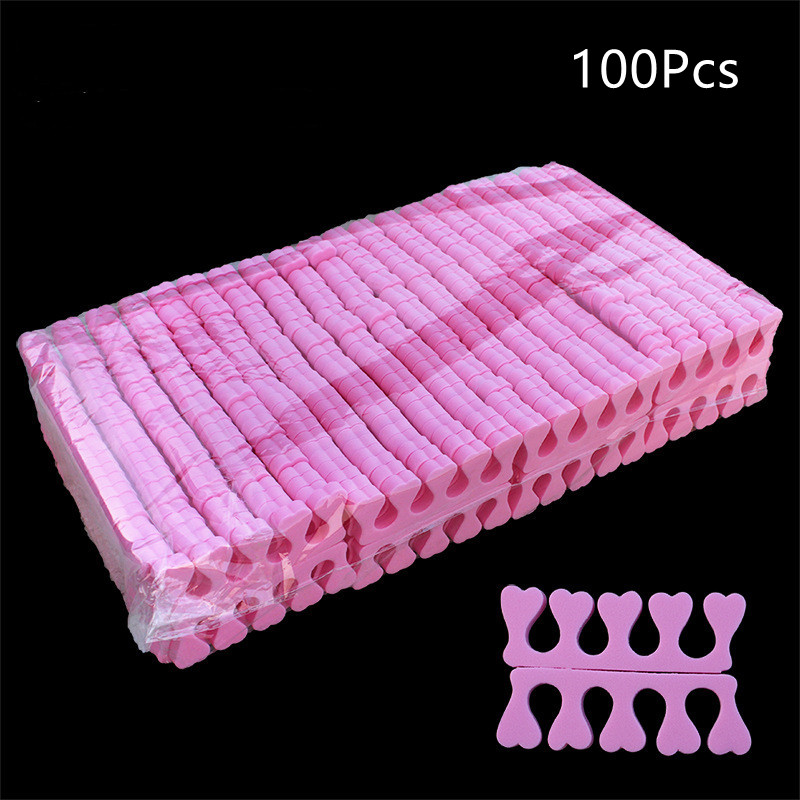 소프트 핑크 100pcs 손가락 발가락 구분 기호 매니 - Nail Art Pink Soft 리뷰 및 가격