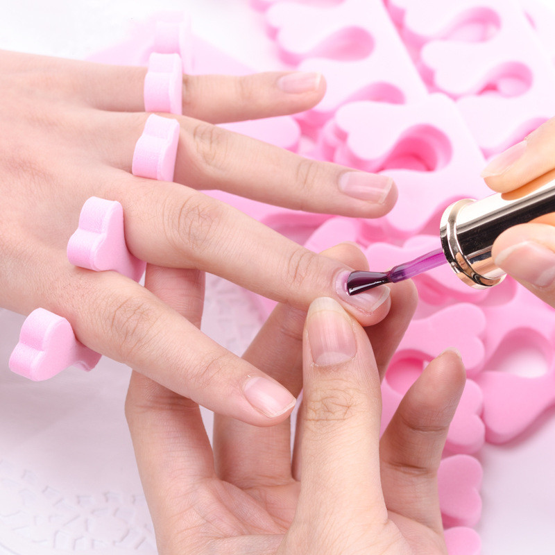 소프트 핑크 100pcs 손가락 발가락 구분 기호 매니 - Nail Art Pink Soft 리뷰 및 가격